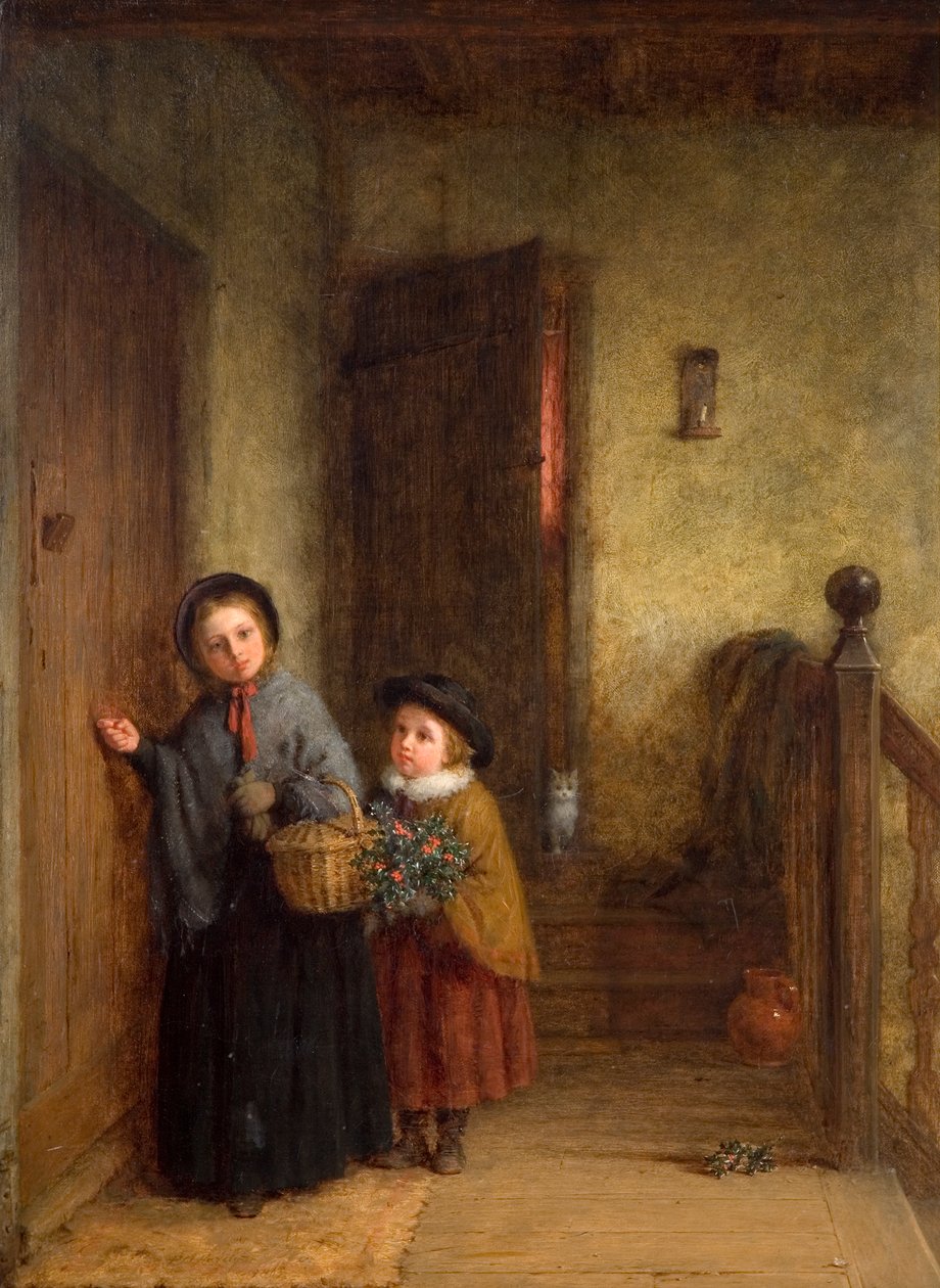 Julebesøkende, 1869 av Frederick Daniel Hardy