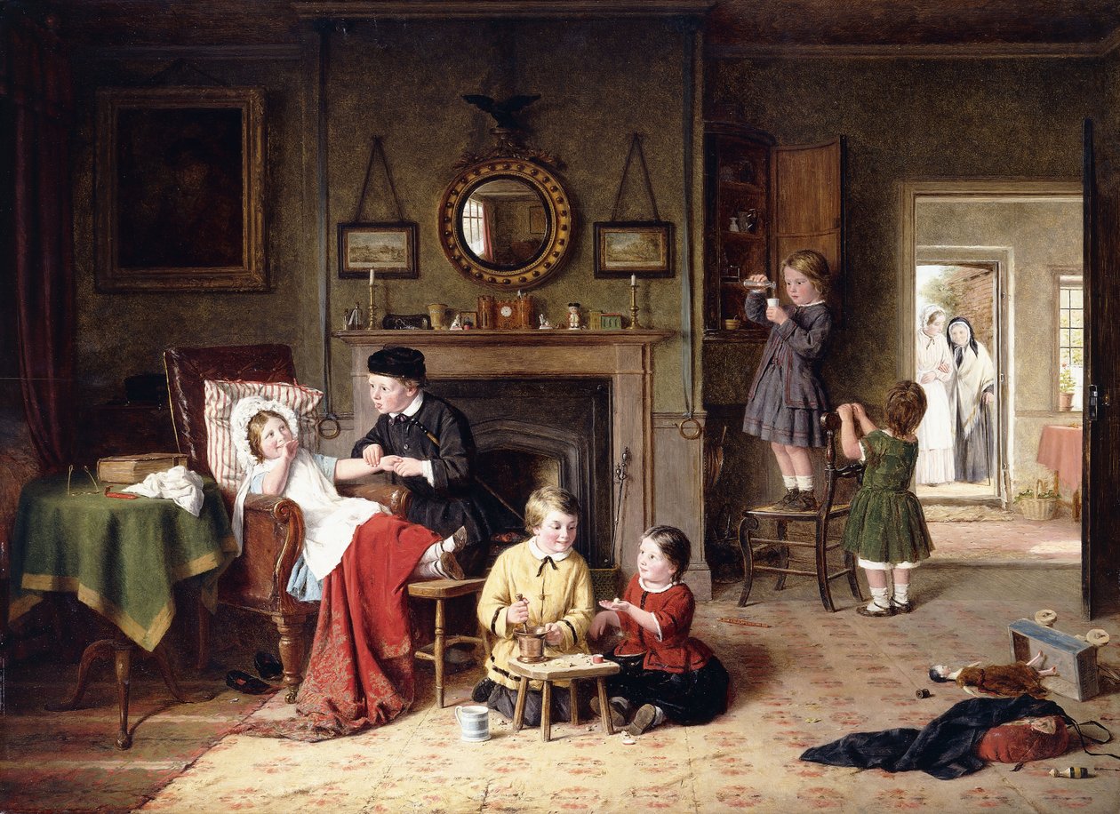 Spillende doktor, 1863 av Frederick Daniel Hardy