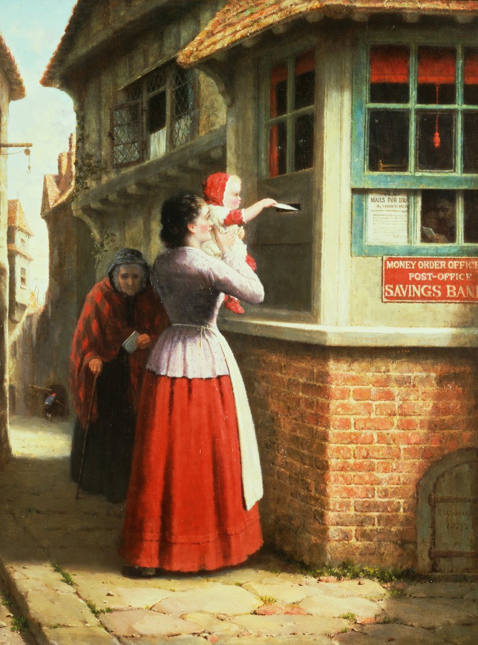 Poster et brev, 1879 av Frederick Daniel Hardy