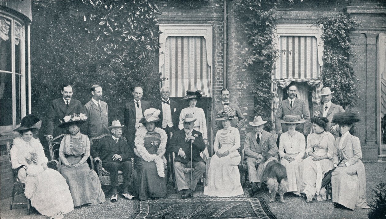 Kongehusfesten på The Grove, Watford, Lord Clarendons residens, i juli 1909 1911 av Frederick Downer and Sons