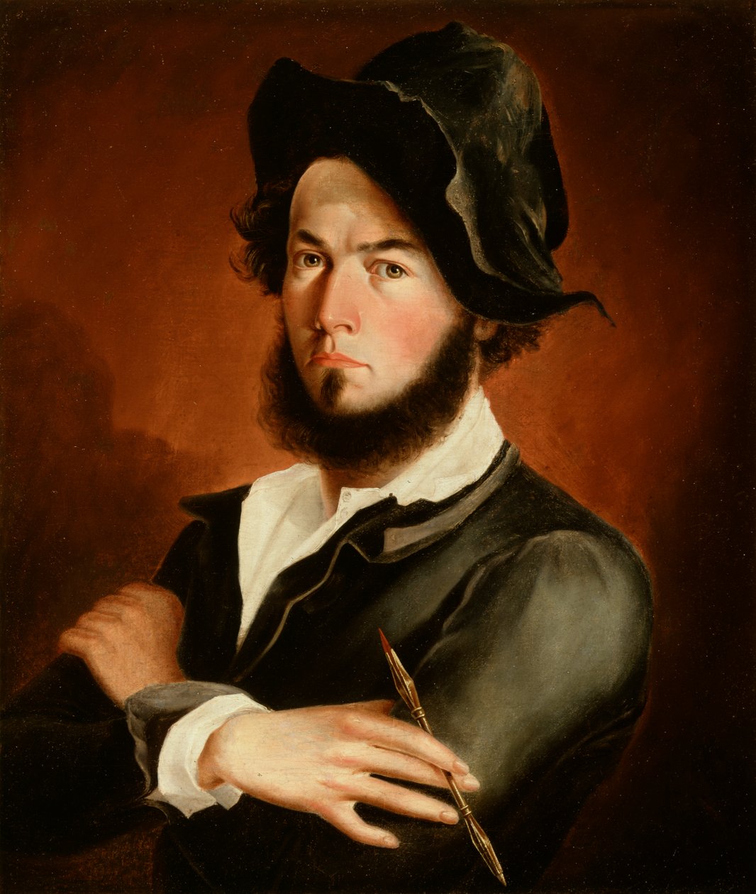 Selvportrett, 1845 av Frederick E. Cohen