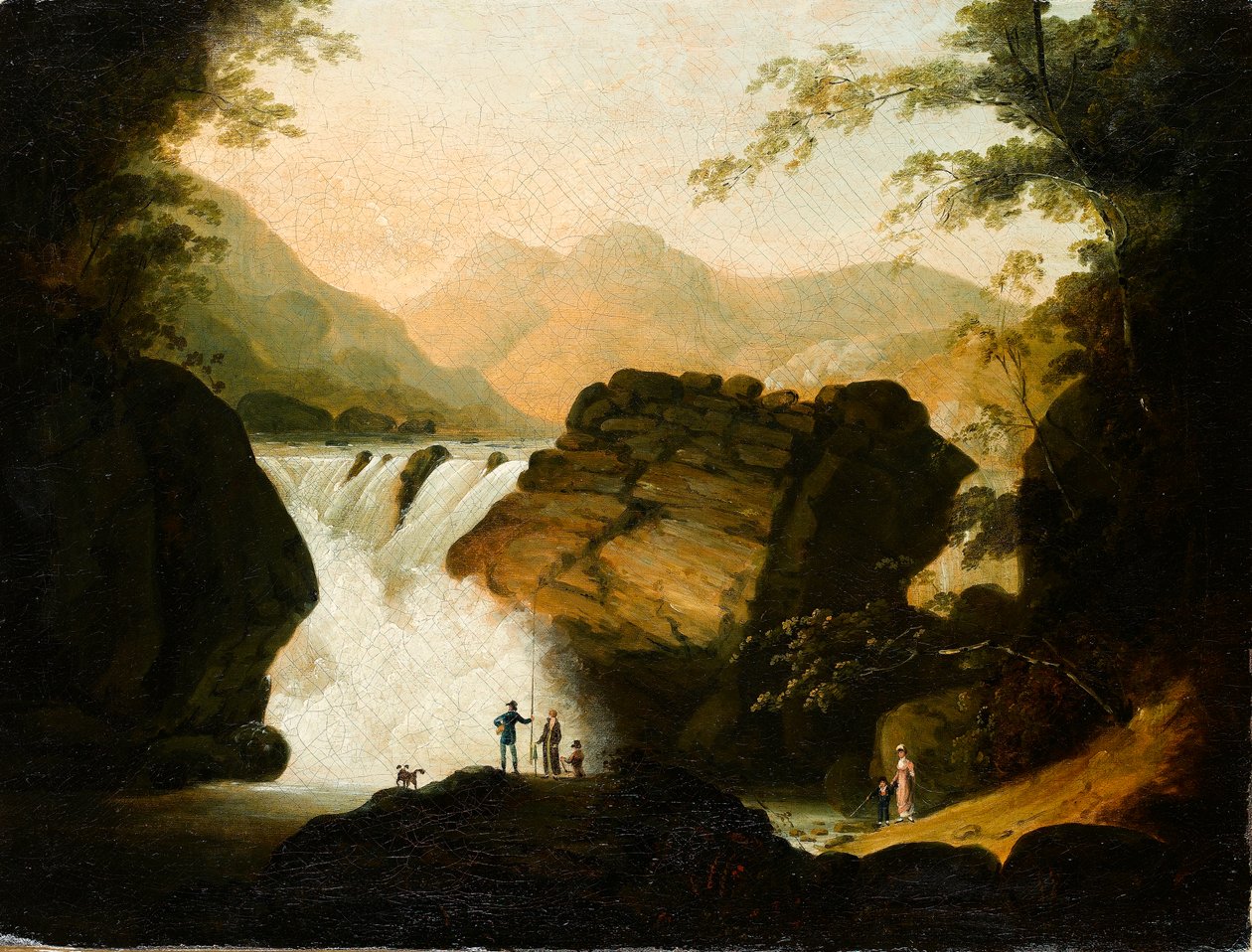 Ved fossen, 1805 av Frederick F. Fielding