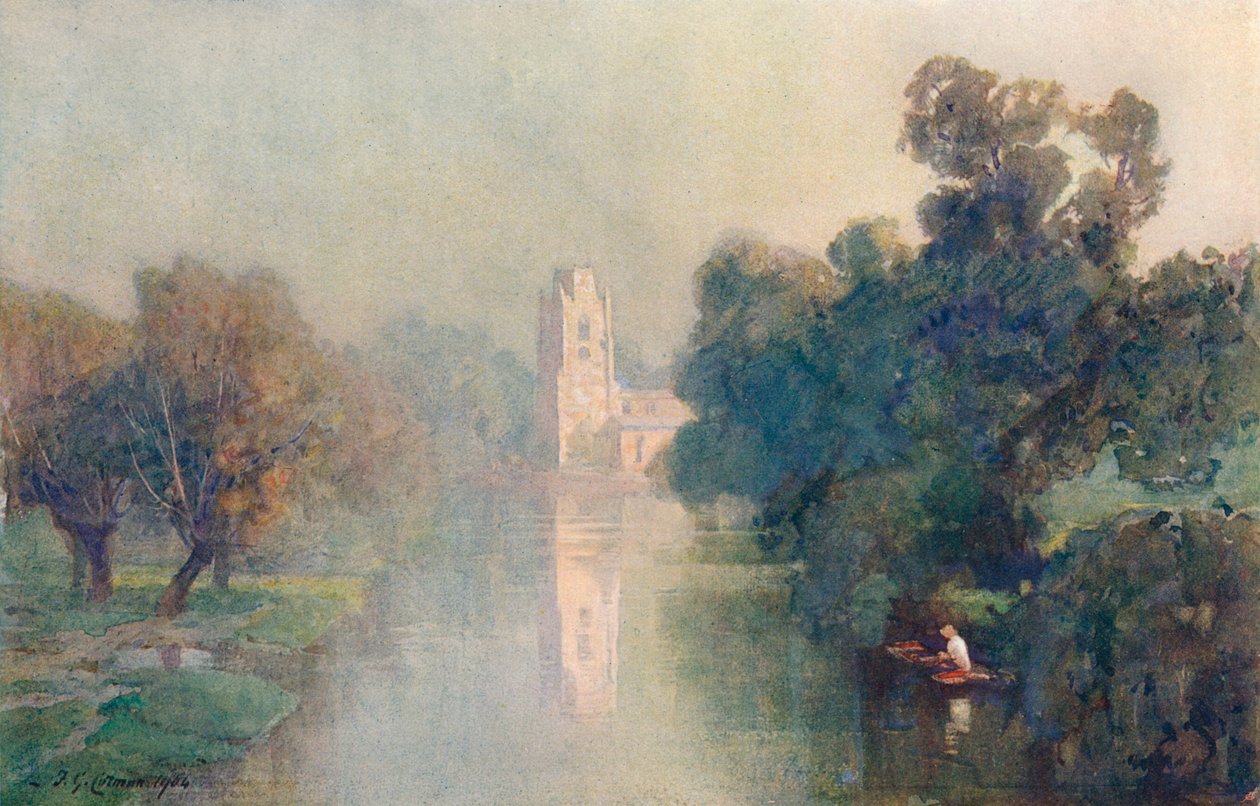 Morning Mists, Hemingford Grey, 1906. av Frederick George Cotman