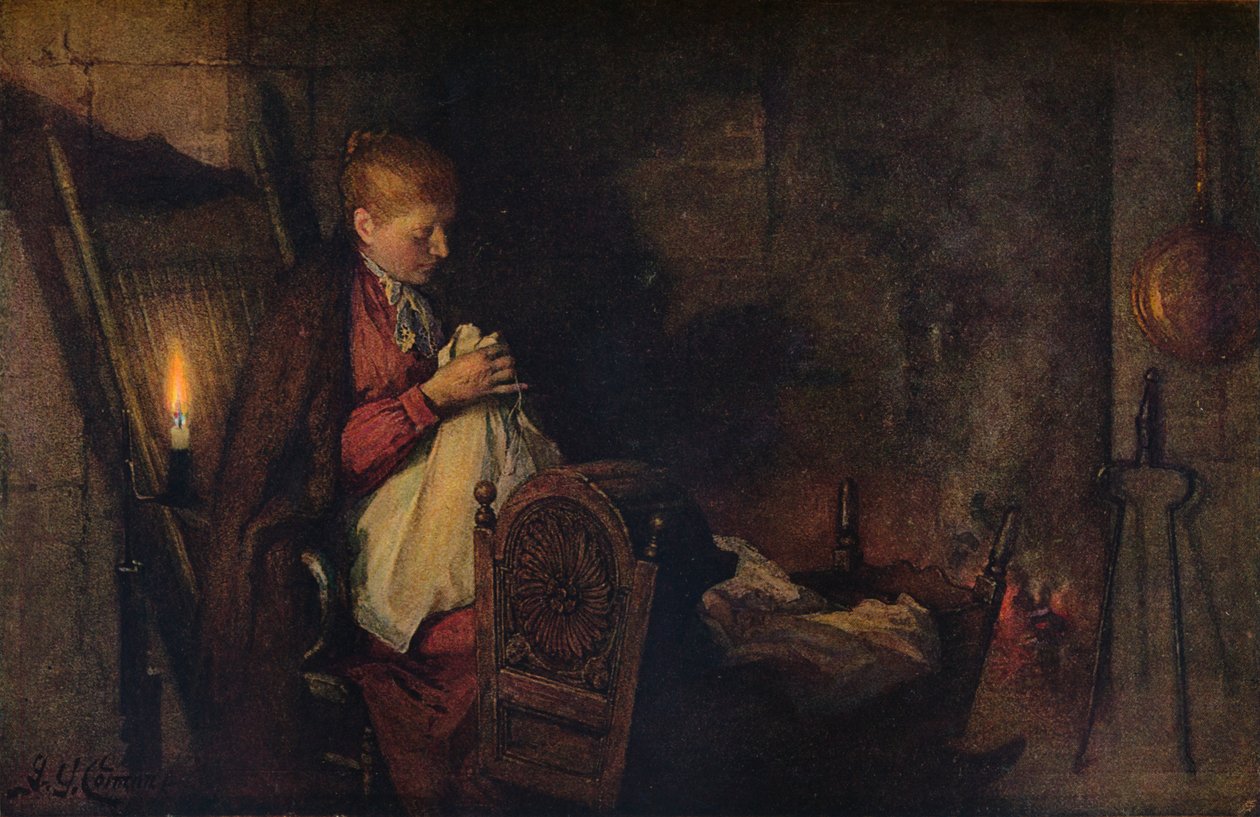 Arbeider og ser, c1899 av Frederick George Cotman