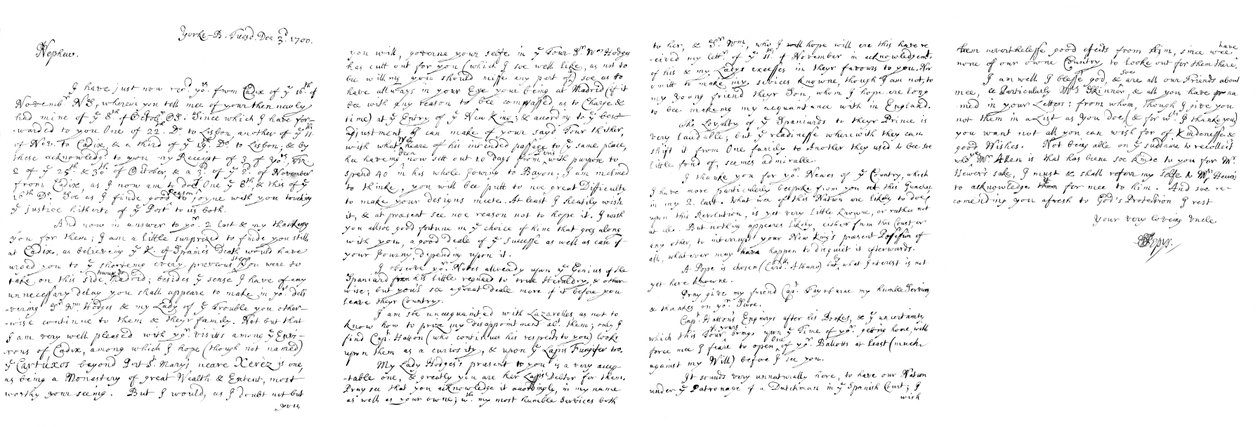 Brev av Samuel Pepys til John Jackson, Esq, 1700 1865. av Frederick George Netherclift