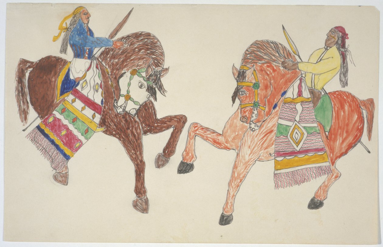 To menn til hest av Frederick Gokliz
