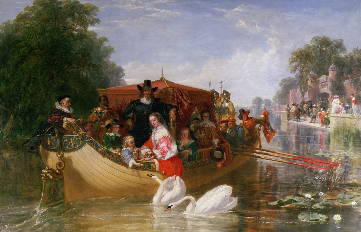 De lykkeligere dagene til Charles I, 1855 av Frederick Goodall