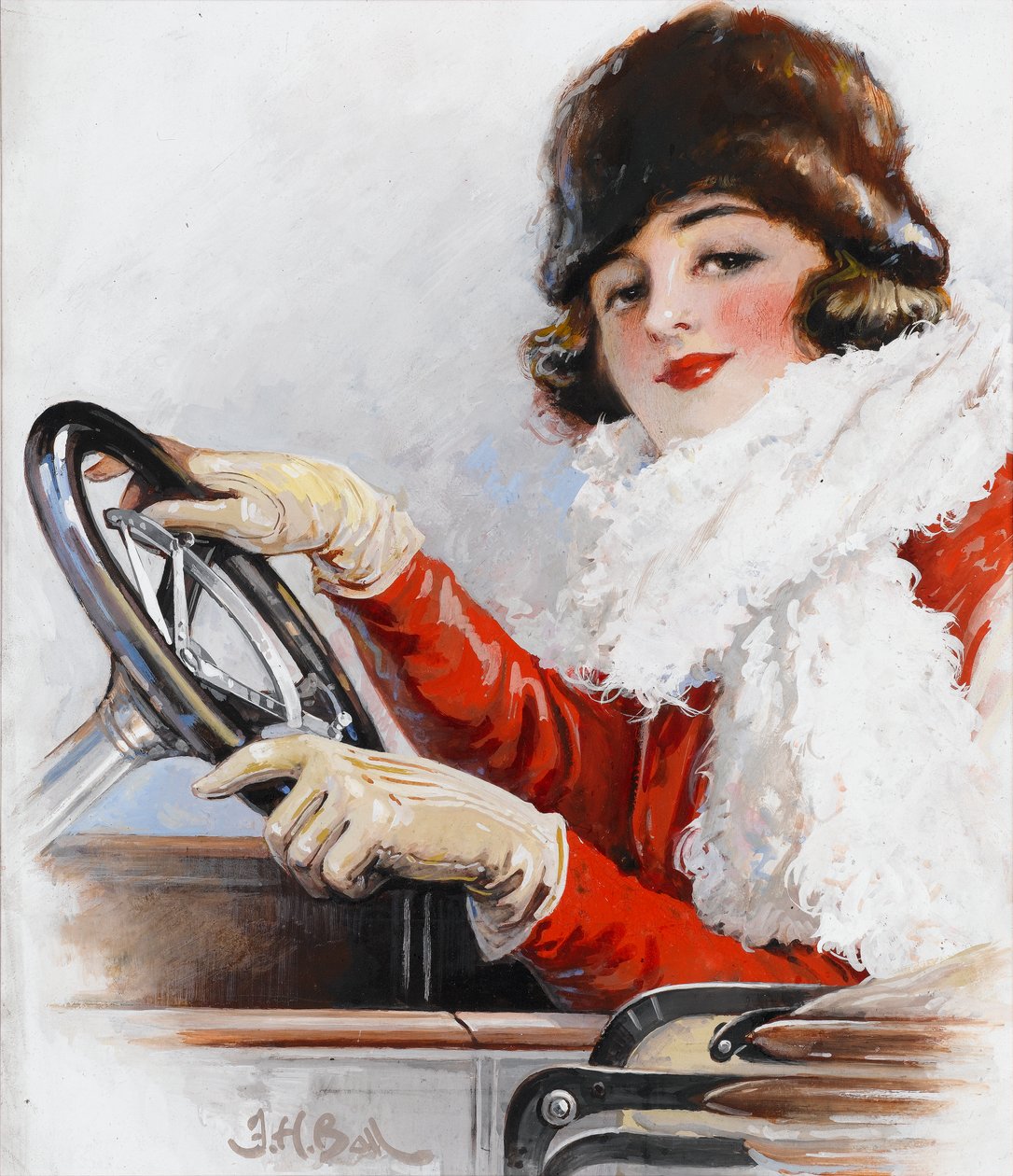 Dorothy Levitt, den raskeste jenta på jorden (wc på papir) av Frederick Hammersley Ball
