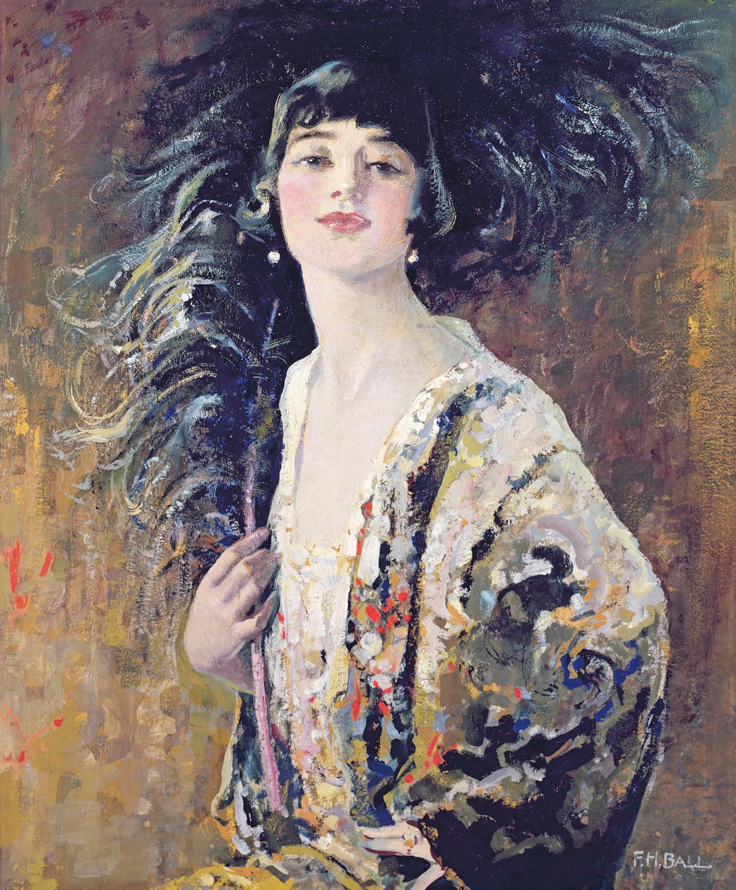 The Black Fan, 1929 av Frederick Hammersley Ball