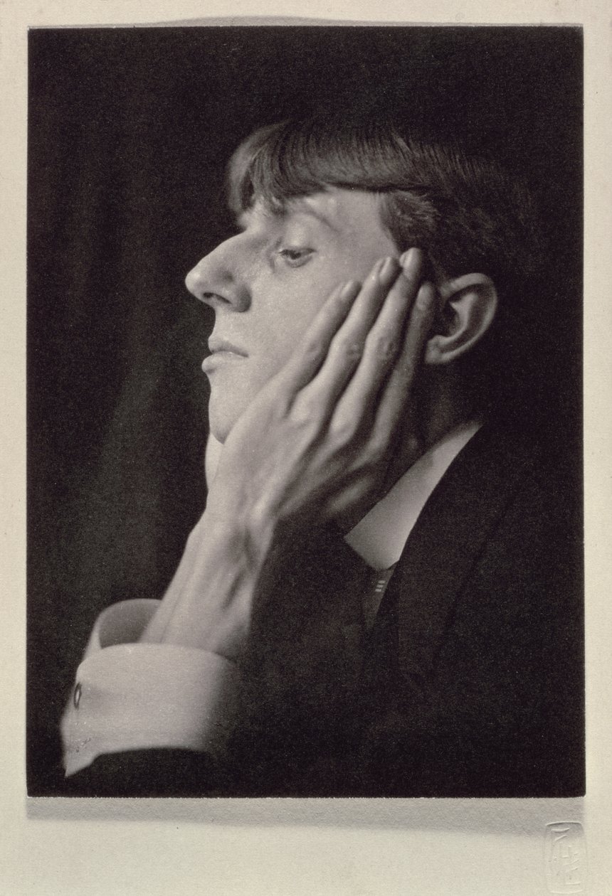 Portrett av Aubrey Beardsley (1872-98) av Frederick Evans (1853-1943) (sepiafoto) av Frederick Henry Evans