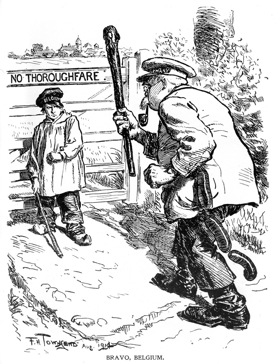 Bravo, Belgia, 1914, 1920 av Frederick Henry Townsend