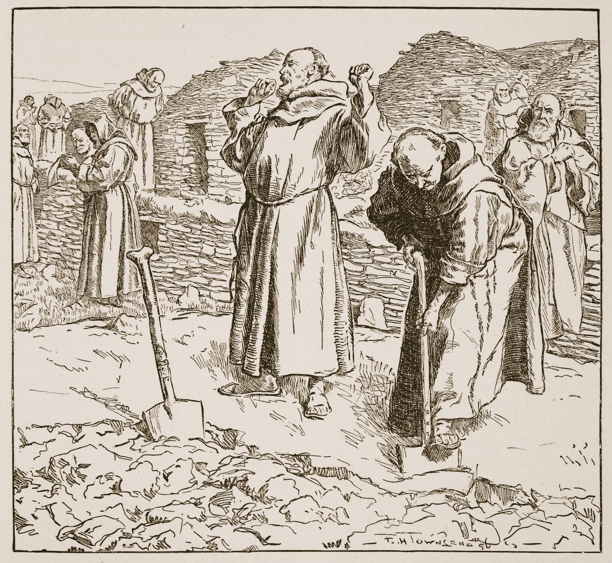 Monastic husdrift, illustrasjon fra 