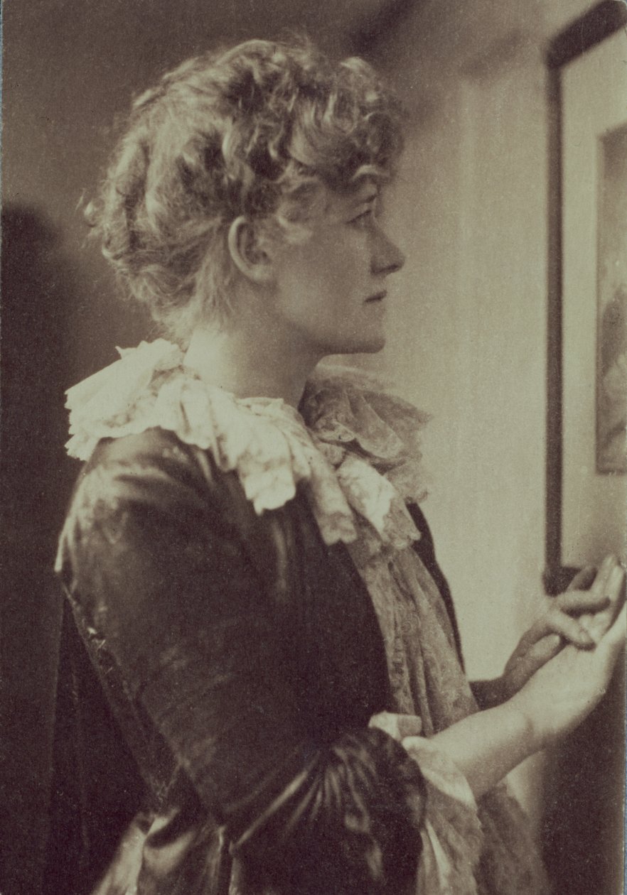 Portrettfotografi av Ellen Terry (1847-1928) av Frederick Hollyer (1837-1933) (sepiafoto) av Frederick Hollyer
