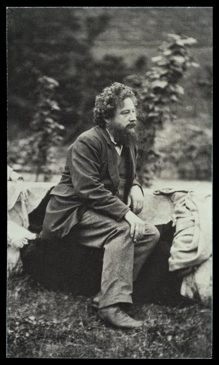Portrettfotografi av William Morris (1834-96) av Frederick Hollyer (1837-1933) (sepiafoto) av Frederick Hollyer