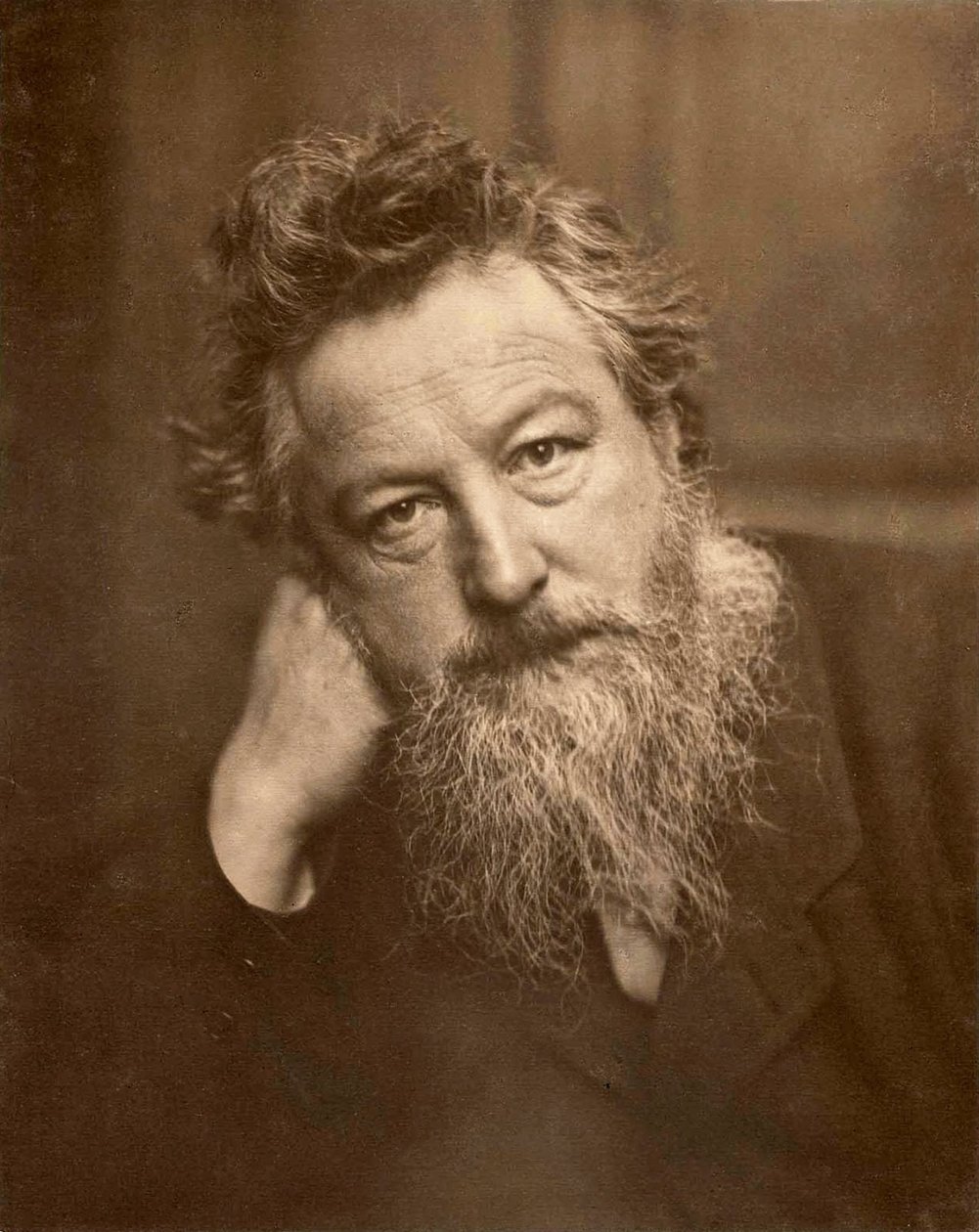 William Morris, 1887 (sepia-bilde) av Frederick Hollyer