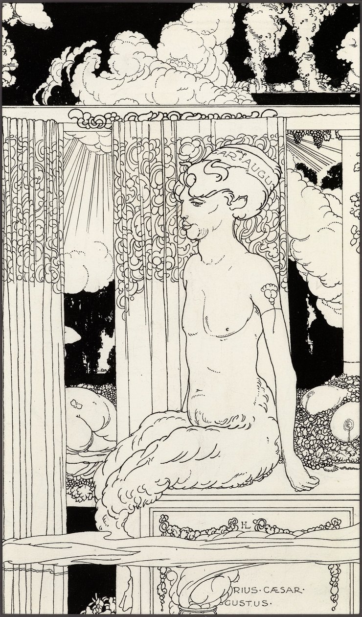 Faunen til gullet Tiberius, ca. 1910 av Frederick Ilbery Lynch