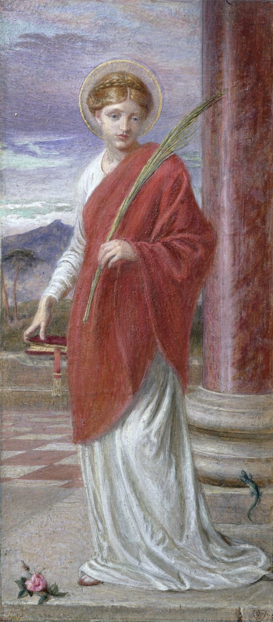 Santa Bibliana (gouache) av Frederick James Sheilds