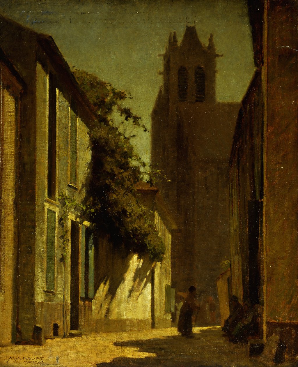 Gatescene, Moret av Frederick John Mulhaupt