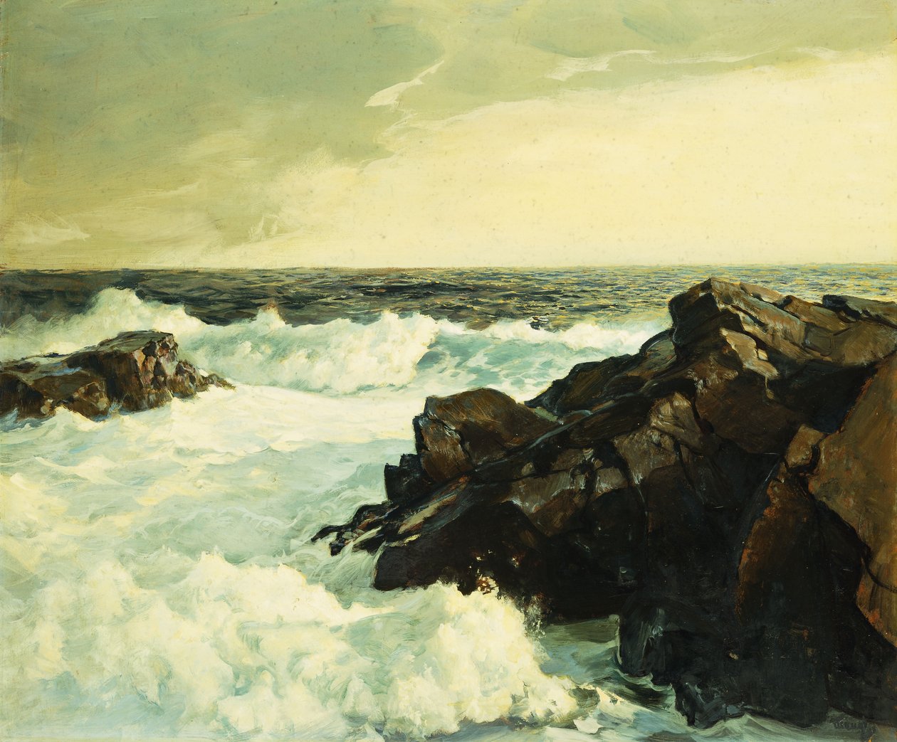 Høyvann av Frederick Judd Waugh