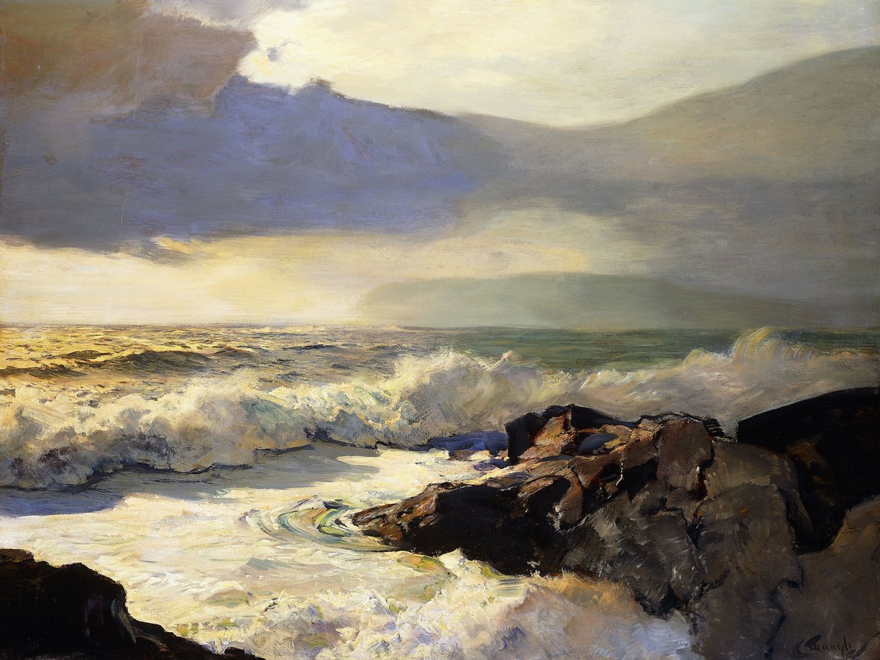 Regnskyer og hav av Frederick Judd Waugh