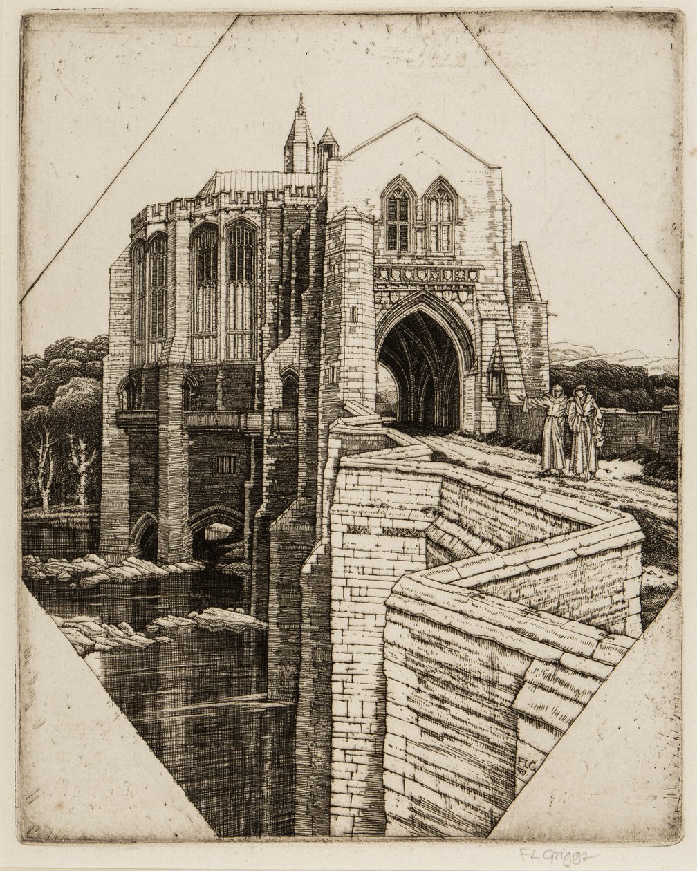 St Botolphs Bridge nr. 2, 1936-37 av Frederick Landseer Maur Griggs