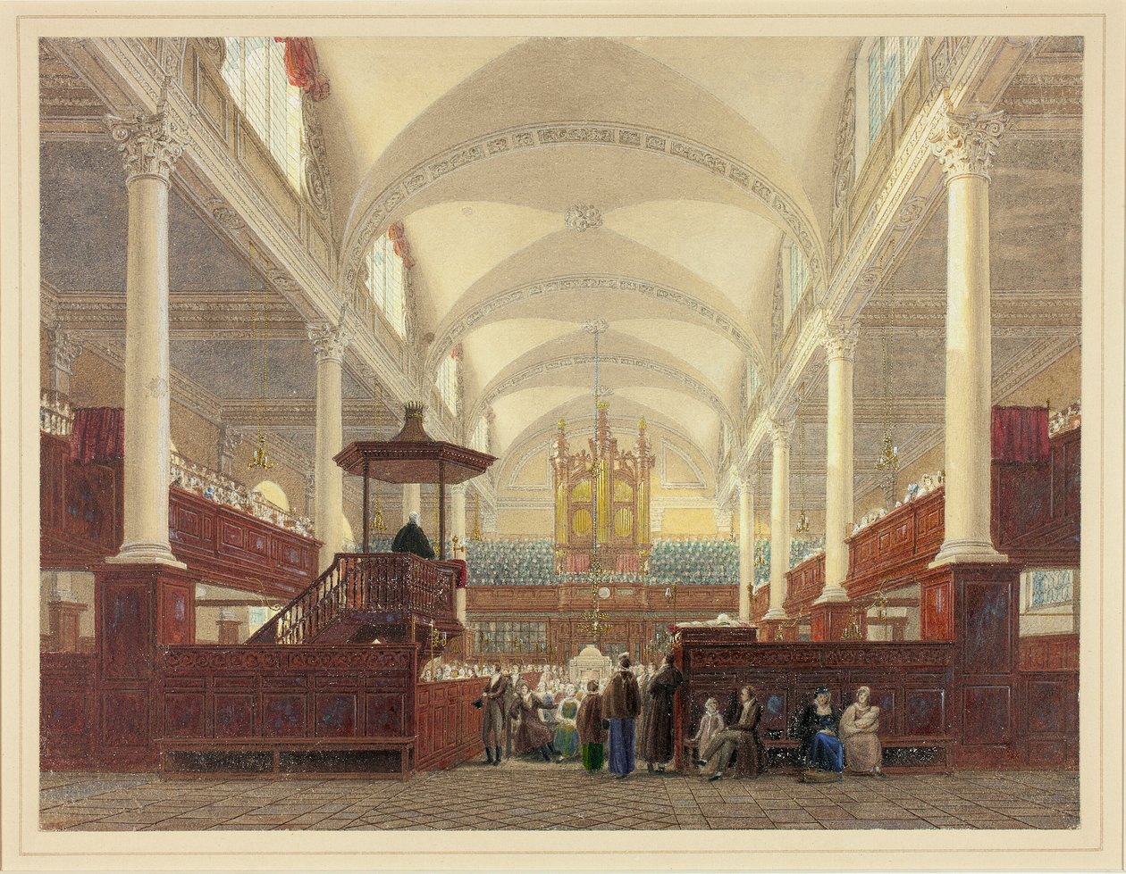 Interiøret i Christ Church av Frederick Mackenzie