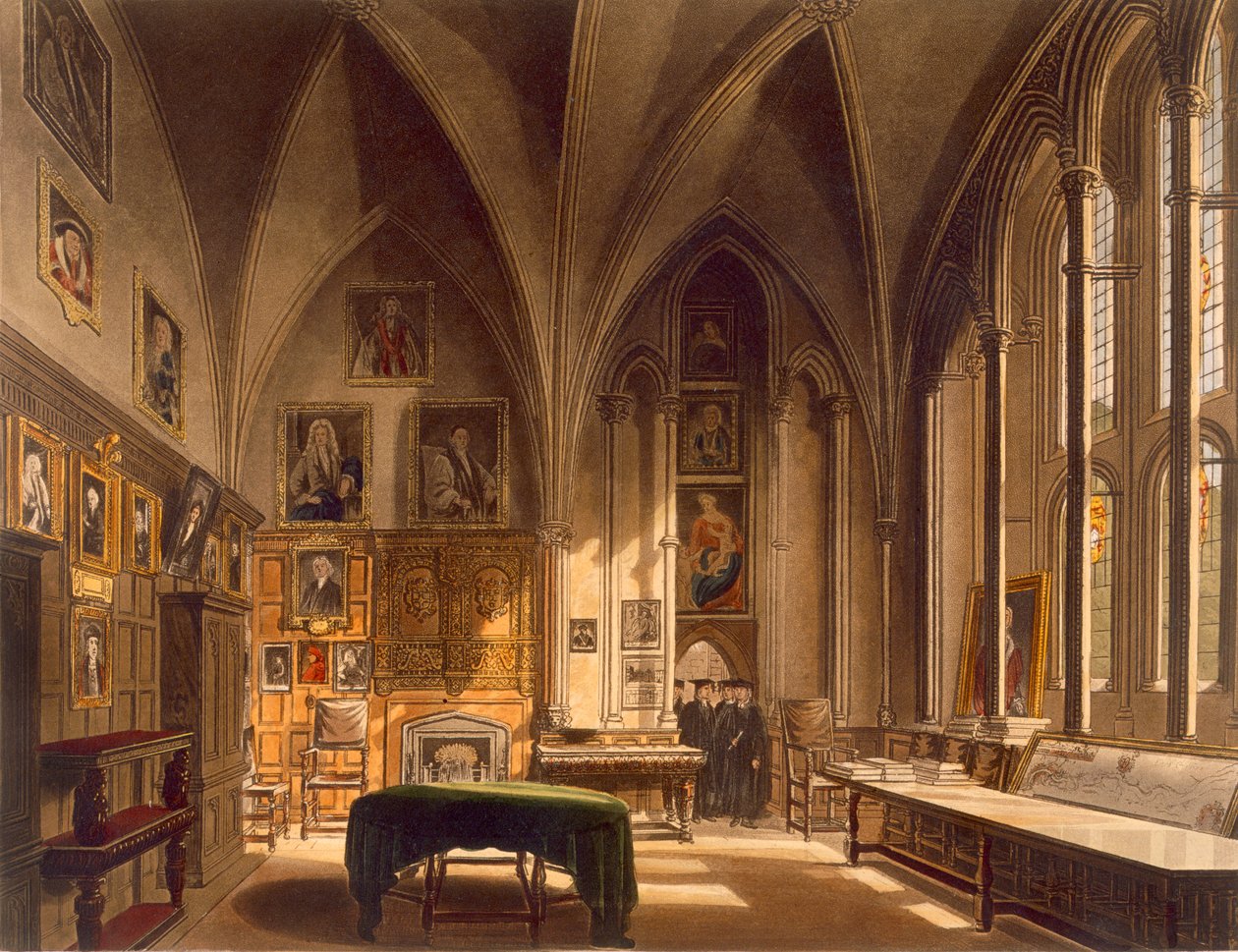 Interiør av Chapter House, illustrasjon fra 