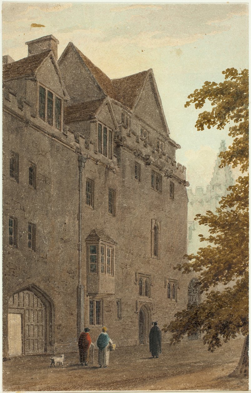 Gamle Magdalensalen fra Grusgangen Brent ned A.D. av Frederick Mackenzie