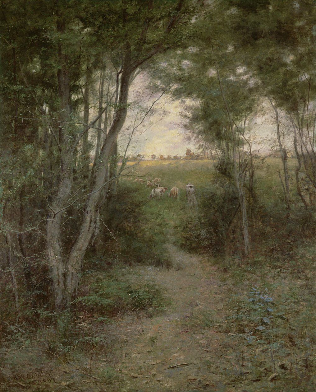 The Bush nær Heidelberg, Melbourne, 1898 av Frederick McCubbin