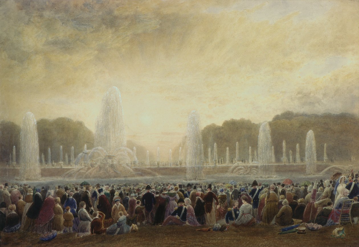Fontenene i Versailles (wc) av Frederick Nash