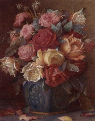 Roser i en vase av Frederick R. Spencer