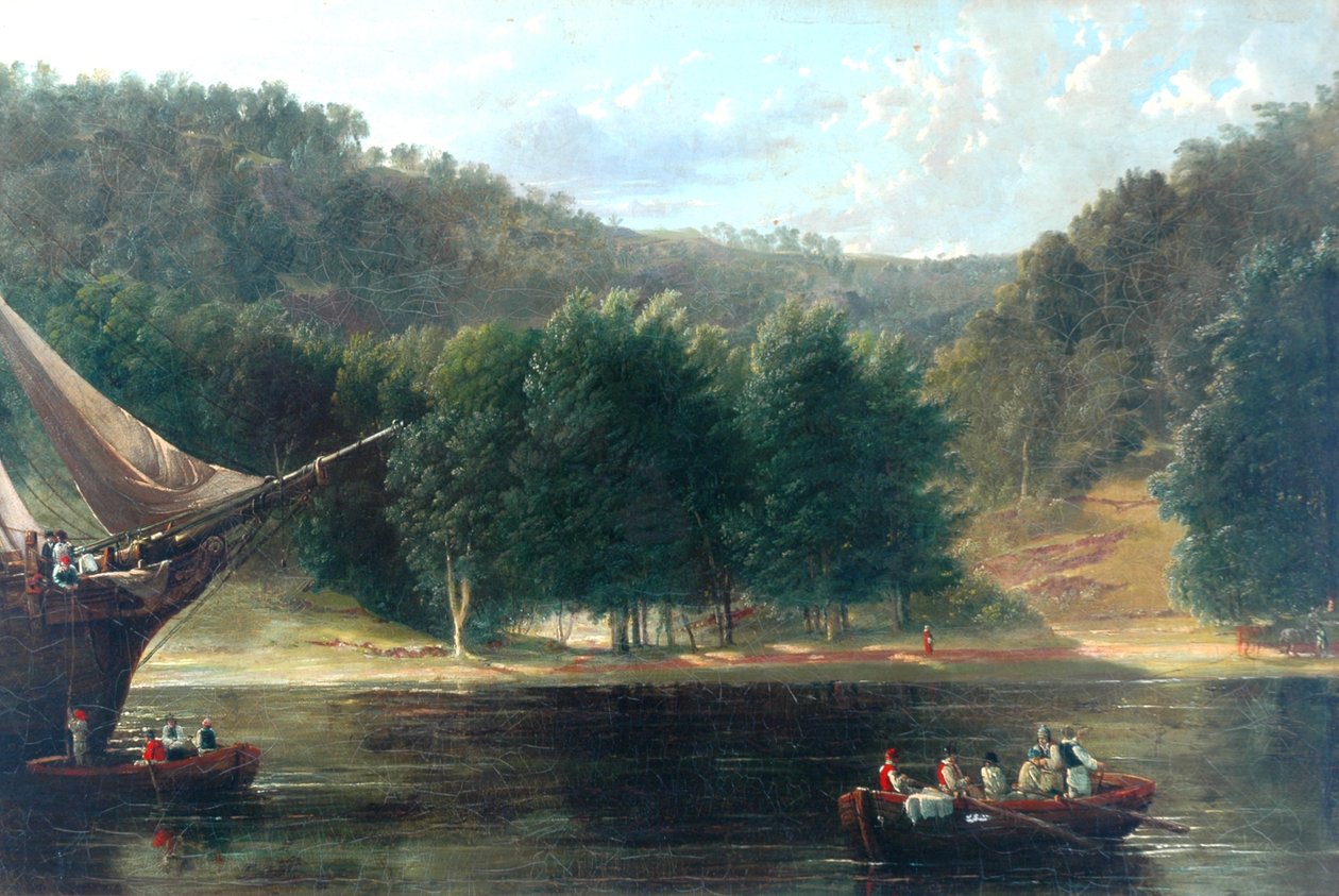 Kystscene, 1835 av Frederick Richard Lee