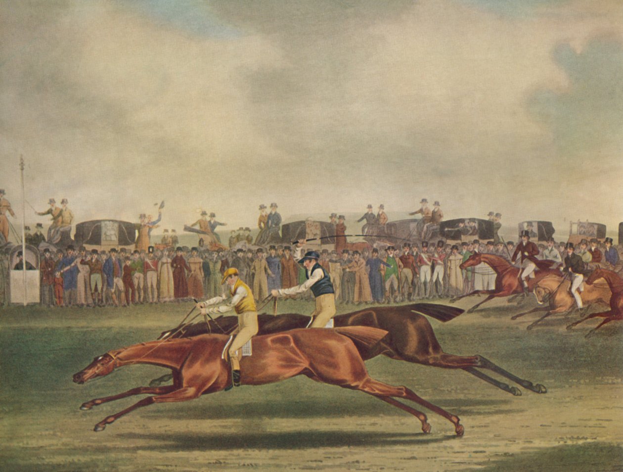 'Sir Joshua slår jomfru på Newmarket', c1816, 1929 av Frederick Rosenberg