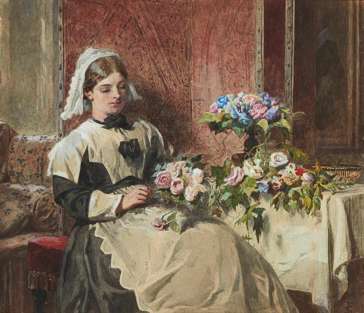 Fritid (akvarell) av Frederick Smallfield