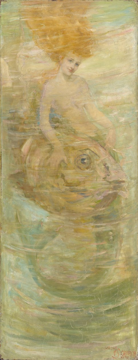 Havfrue, ca. 1889 (olje på lerret) av Frederick Stuart Church