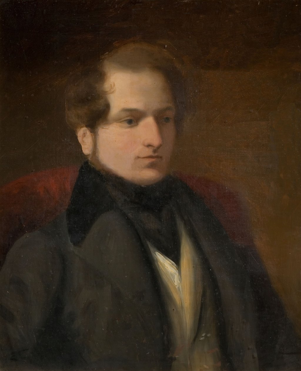 Portrett av Samuel Rostill Lines, tidlig på 1800-tallet. av Frederick Thomas Lines