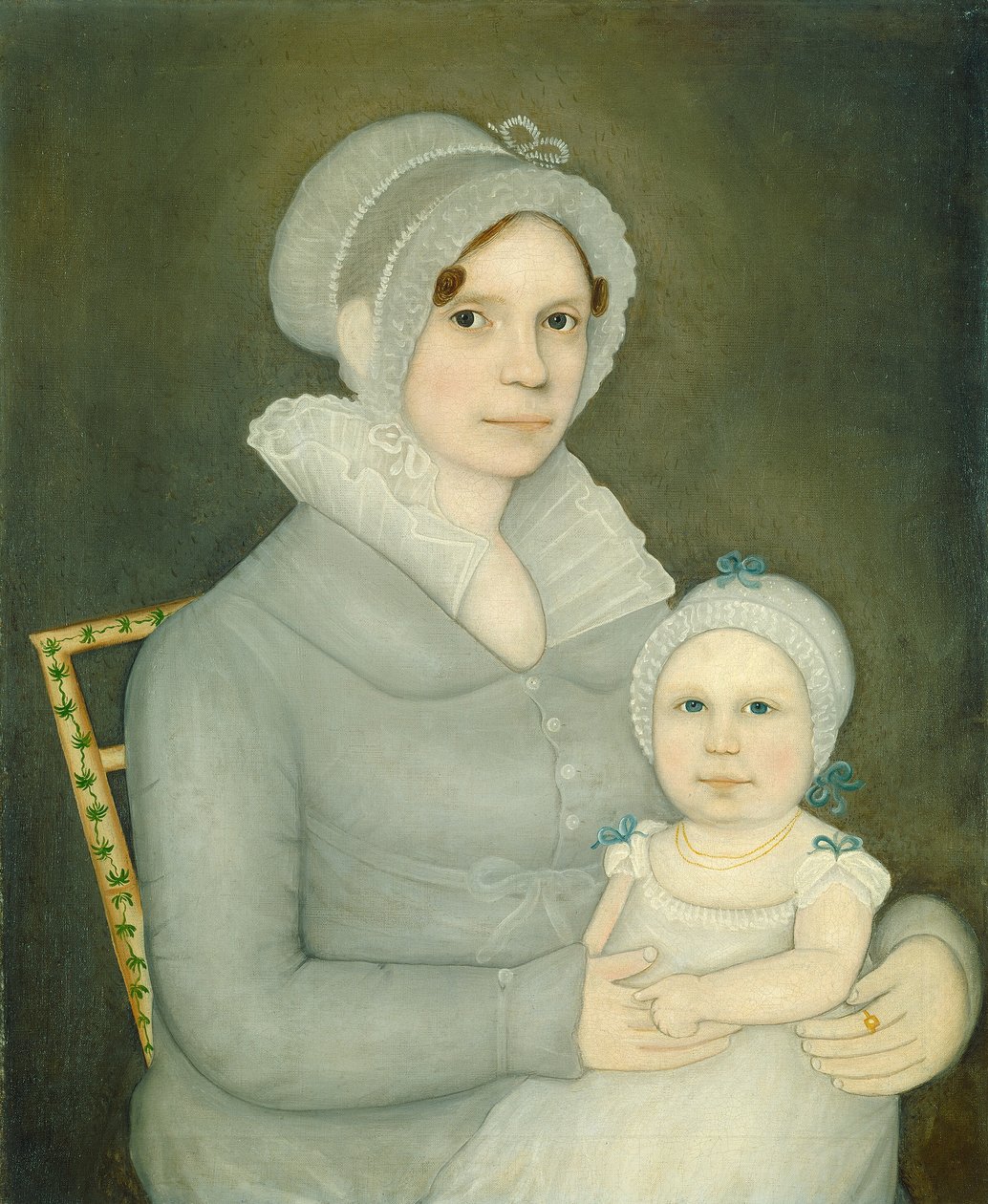 Mrs. John Harrisson og datter av Frederick W. Mayhew