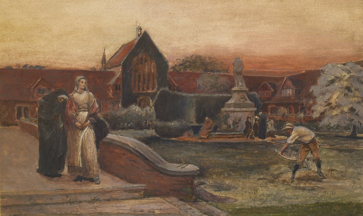 Studie for «Tilfluktshavnen» av Frederick Walker