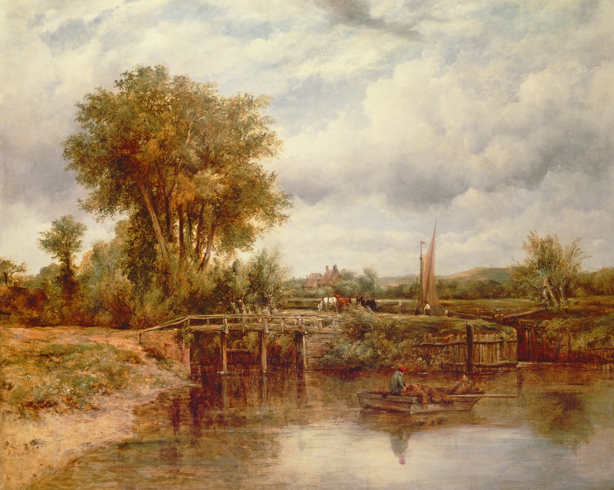 Slusen i Dedham av Frederick Waters Watts
