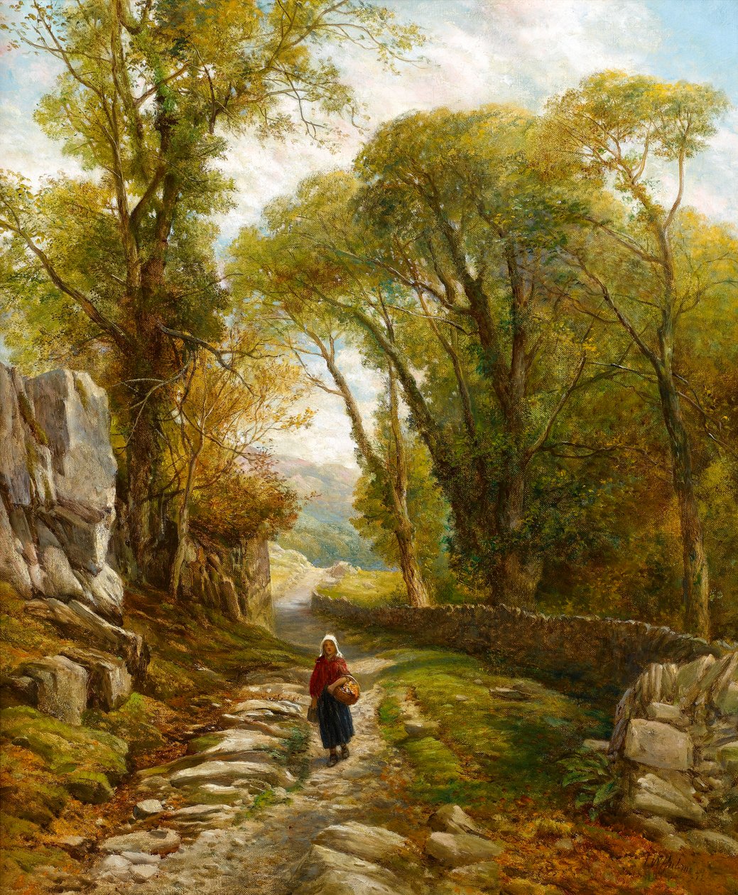 A Woodland Walk, 1872 av Frederick William Hulme