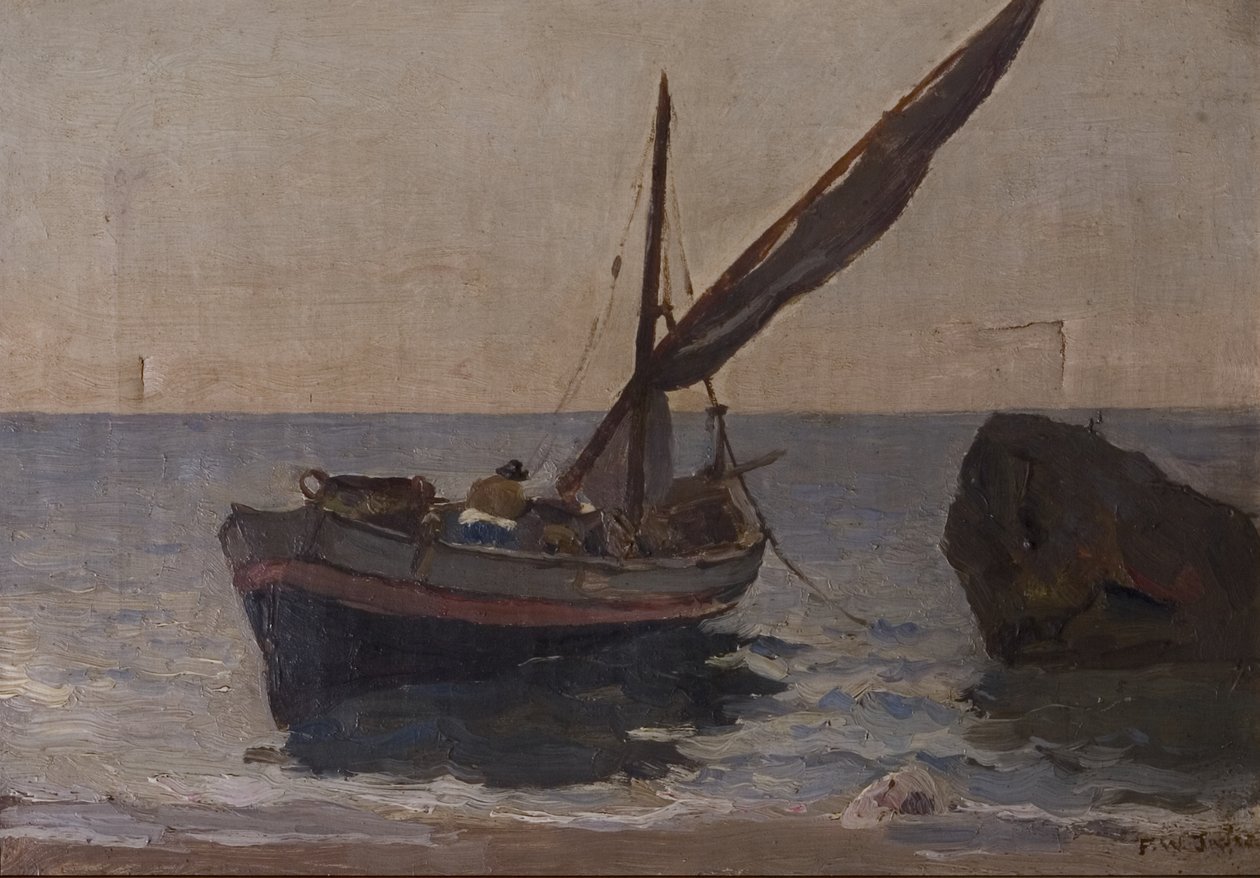 Boats on the Shore, tidlig på 1900-tallet av Frederick William Jackson