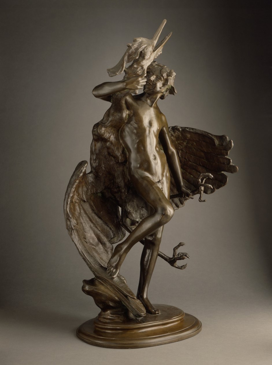 Young Faun and Heron av Frederick William MacMonnies