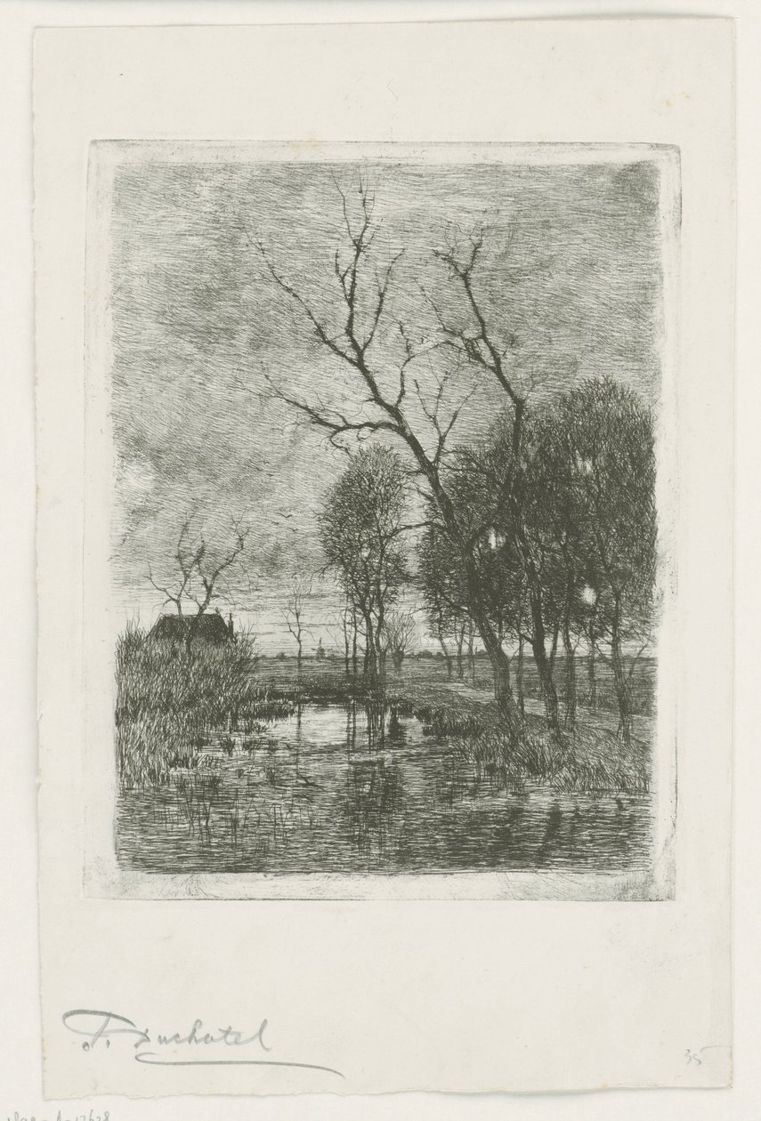 Skumring av Fredericus Jacobus van Rossum du Chattel (signed by artist)