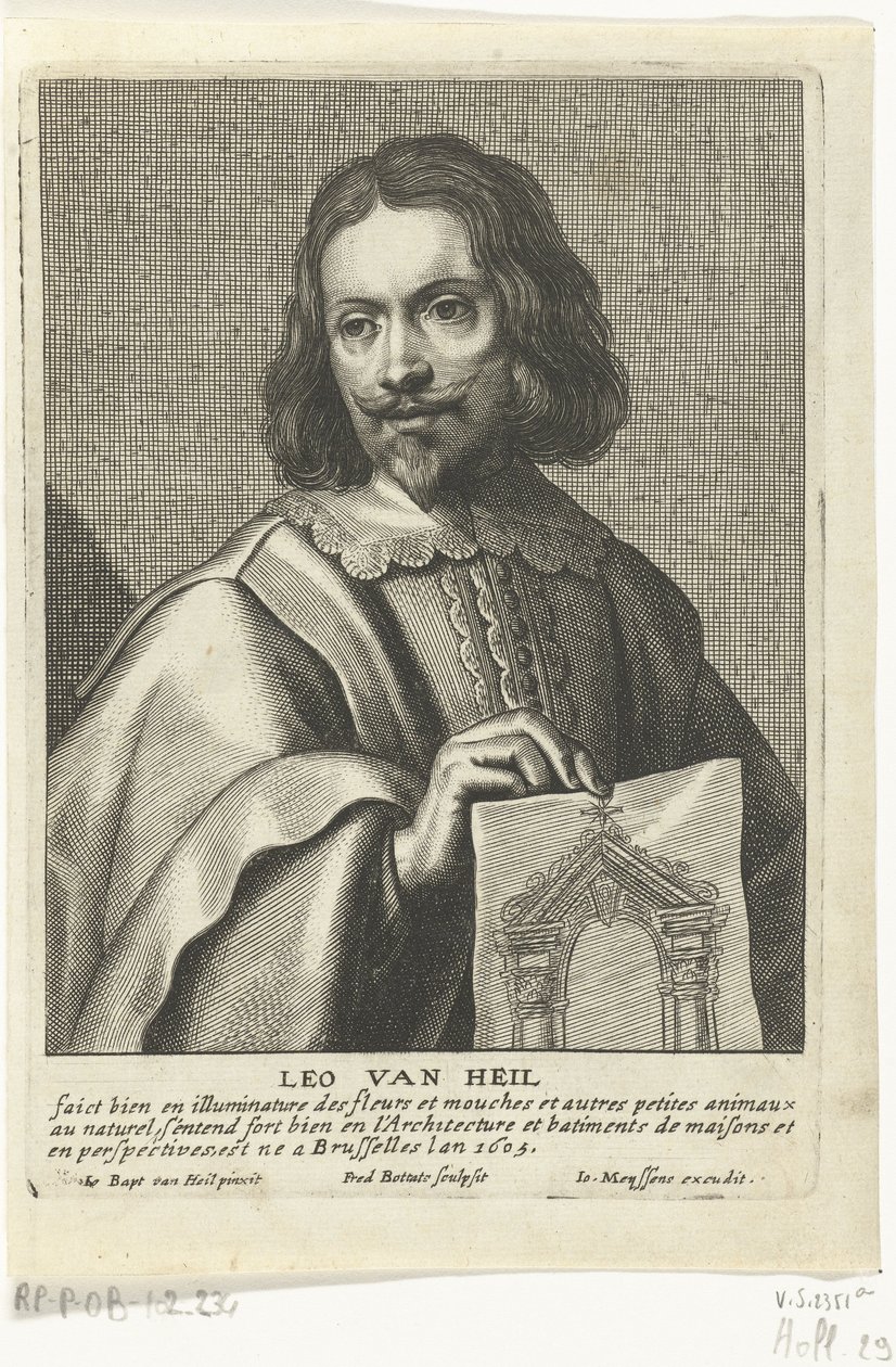 Portrett av Leo van Heil av Frederik Bouttats the Elder