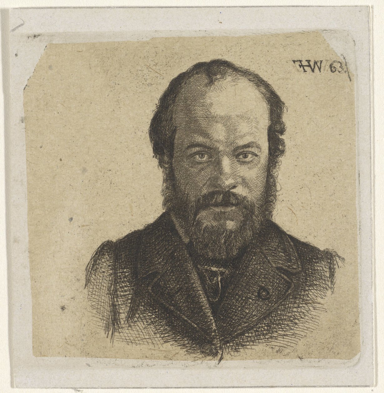 Portrett av Jan Weissenbruch av Frederik Hendrik Weissenbruch