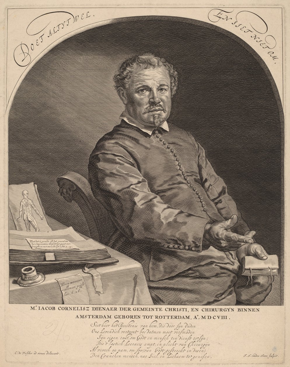 Jakob Cornelius av Frederik Hendrik van den Hove after Cornelis Visscher