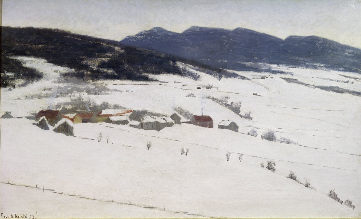 Vinterlandskap av Fredrik Kolstoe