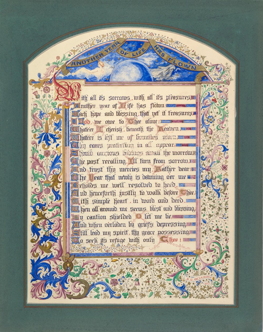 Et nytt år av livet har flydd, 1830-62. av Freeman Gage Delamotte