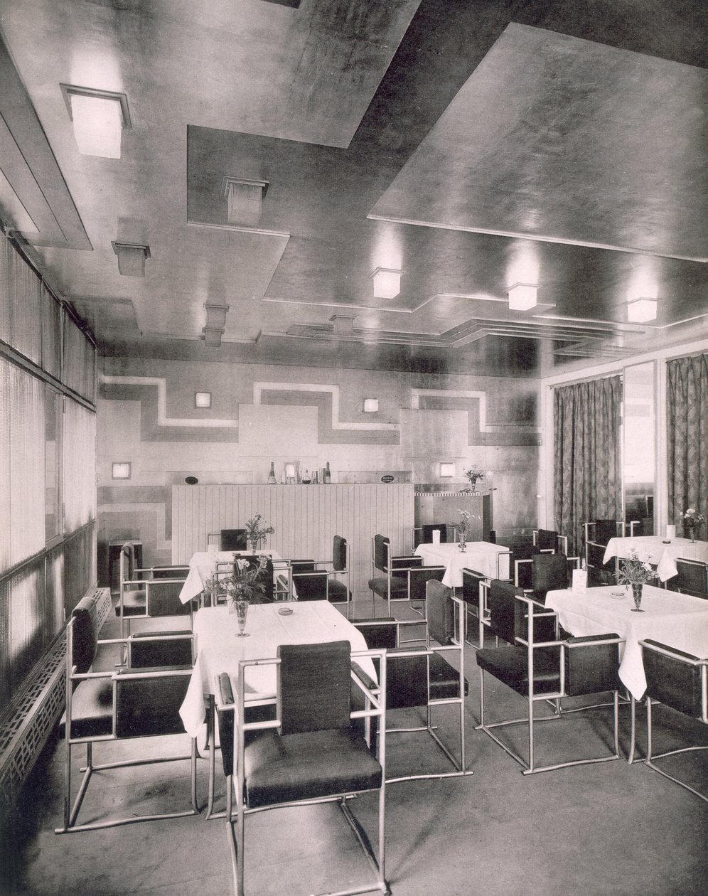 Et terom i butikken til Robert Bely, designet av arkitekten Pierre Patout, 1920-tallet av French Photographer