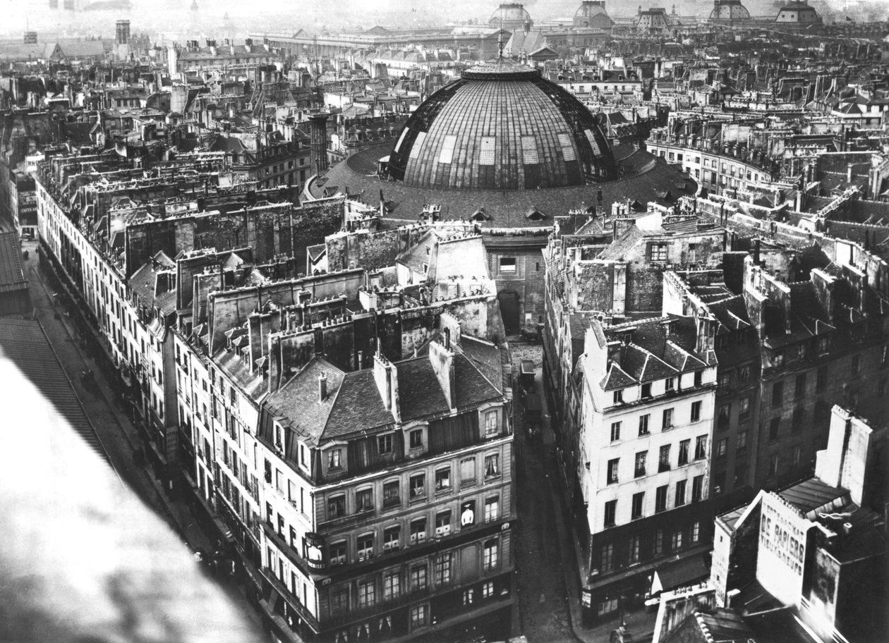 Området til kornmarkedet, Paris, før 1887 av French Photographer